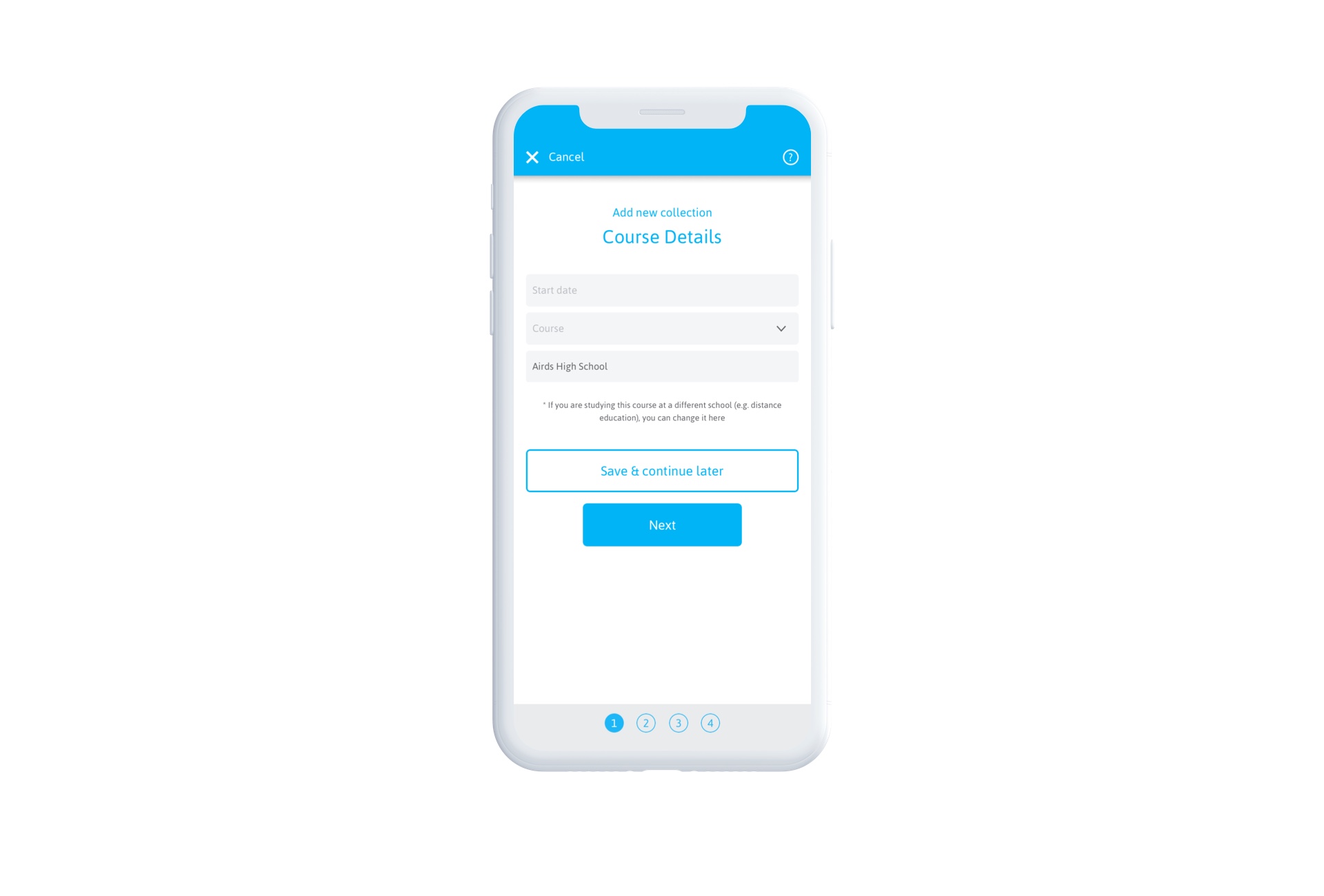 iOS app for students